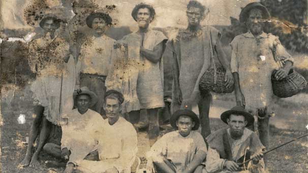 White sugar slaves in the fields of the Barbados